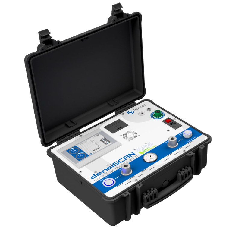 densiSCAN R5 — portable SF6 gas density monitor calibrator in its case